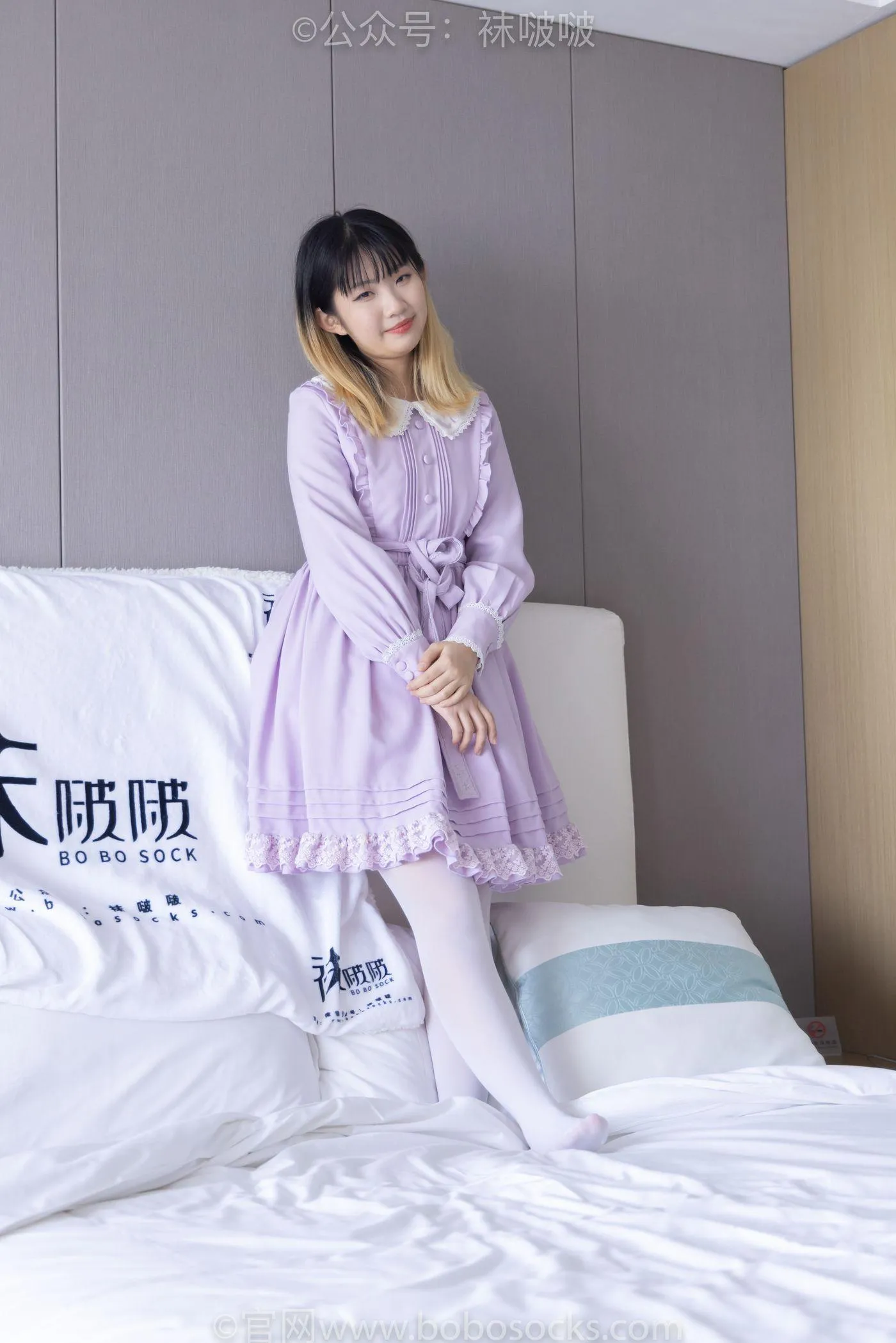 [BoBoSocks袜啵啵]NO.079 砂糖-皮鞋、厚白丝（花絮版） [140P]插图4